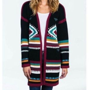 Billabong tribal print cardigan
